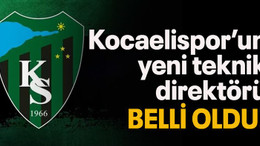 Kocaelispor'un yeni teknik direktörü belli oldu!